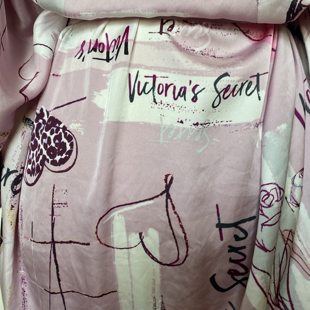 Victoria Secret loungewear/robe Women’s VS branded slinky sexy Pink purple M/L - Picture 7 of 12